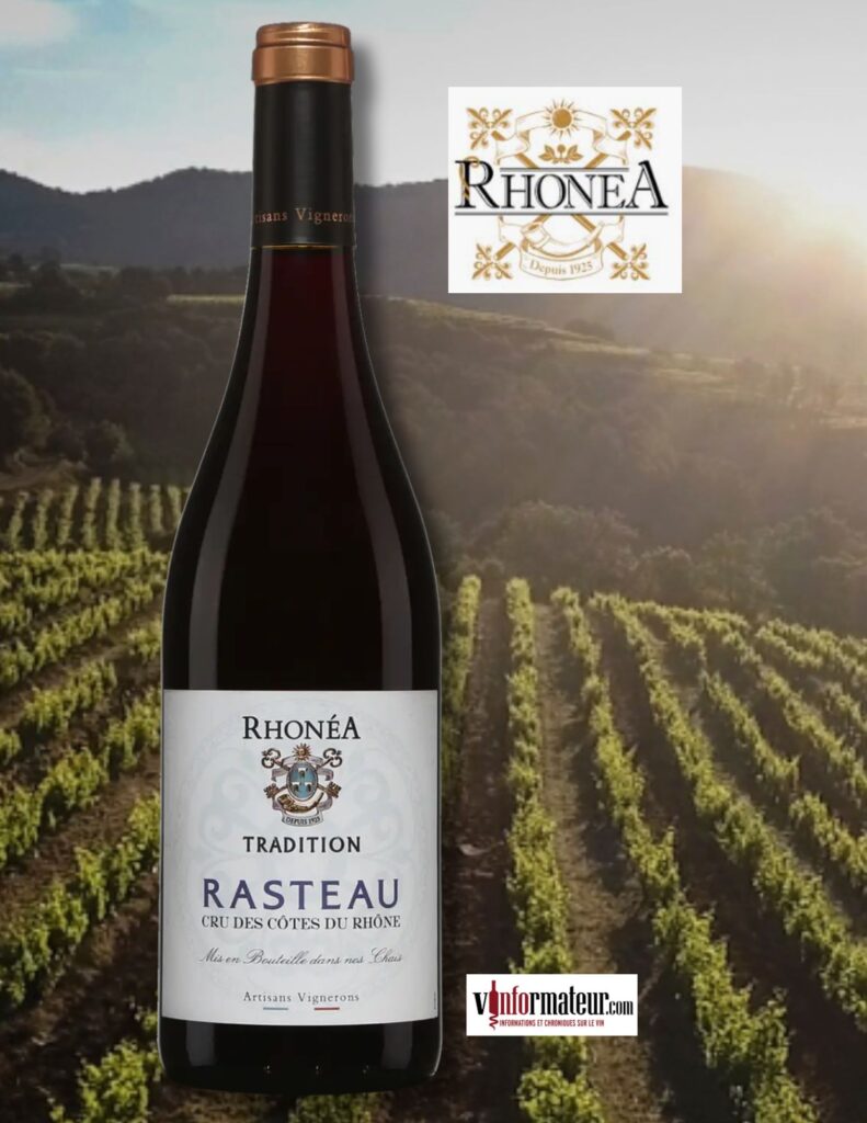 Ortas, Cave de Rasteau, Cuvée Tradition, Vallée du Rhône, vin rouge, 2022