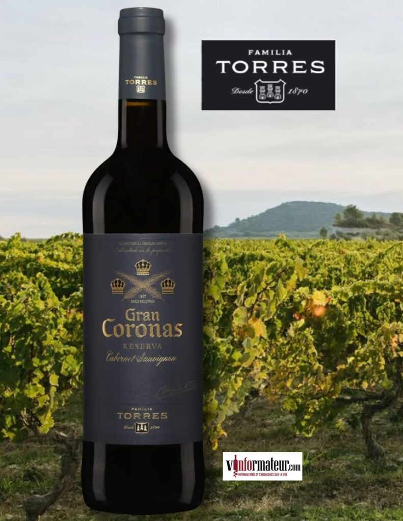 Torres, Gran Coronas, Reserva, Espagne, Catalogne. Penedès, vin rouge, 2021 bouteille