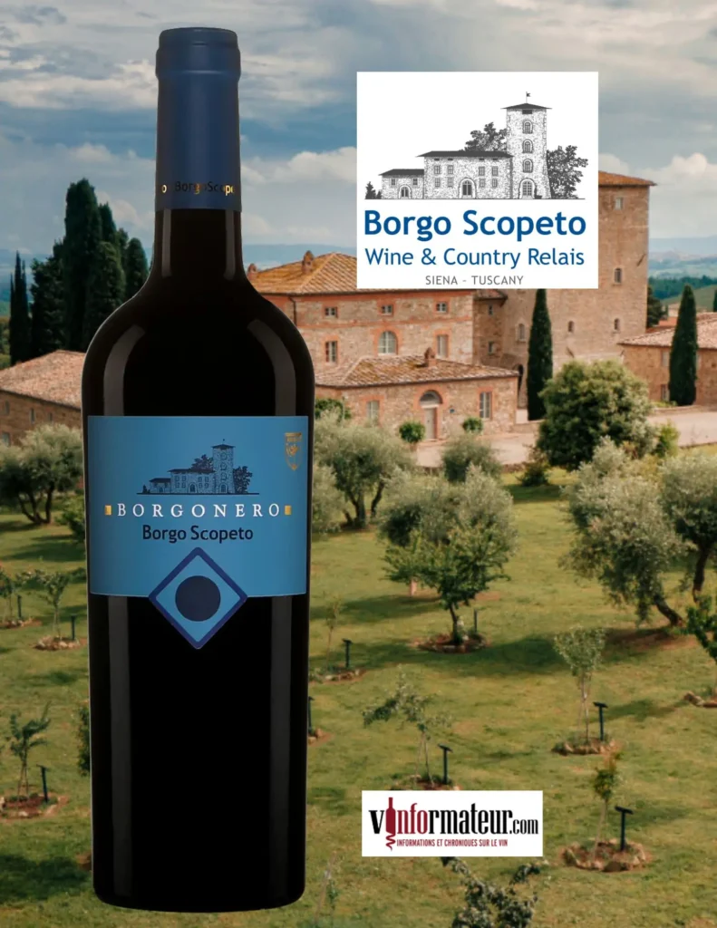 Borgonero, Borgo Scopeto, Toscana IGT, vin rouge, 2021 bouteille
