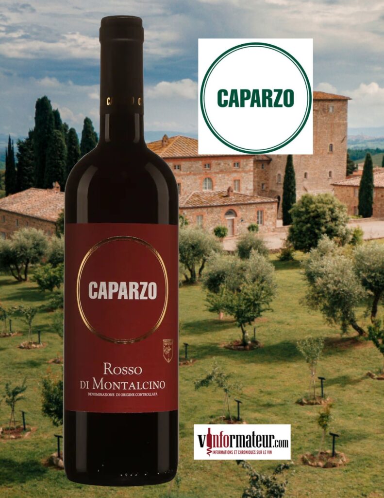 Caparzo, Rosso di Montalcino, vin rouge, 2023 bouteille