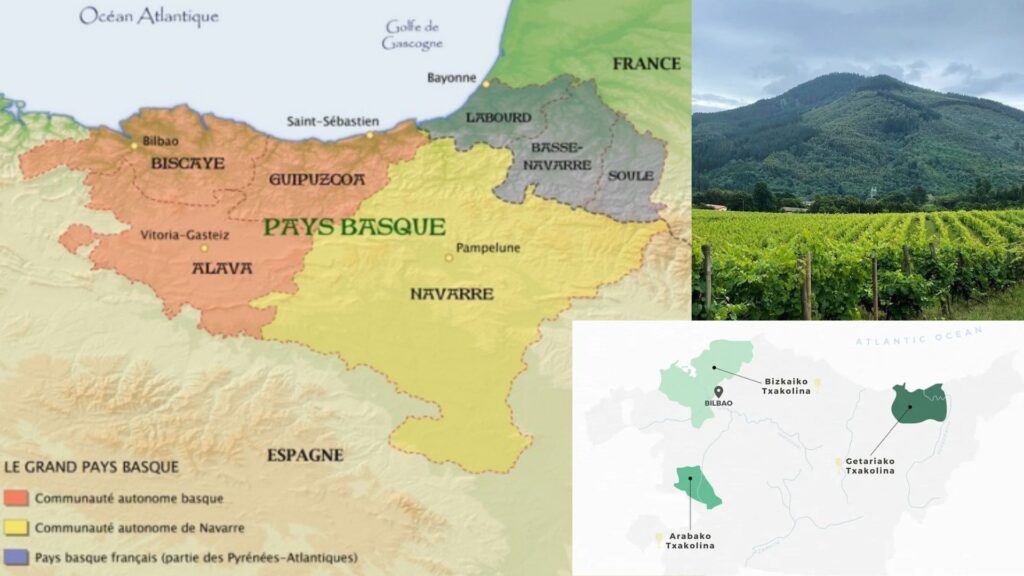 Carte viticole Pays Basques