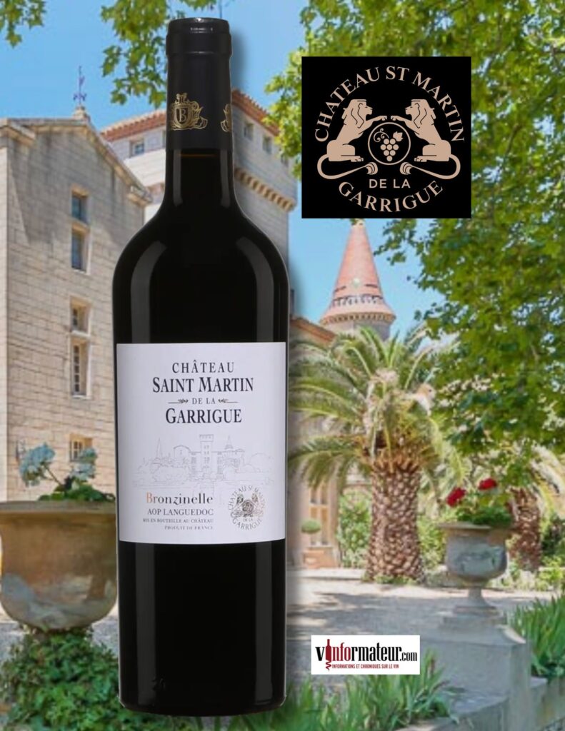 Château Saint-Martin de la Garrigue, Bronzinelle, AOP Languedoc, 2020 bouteille