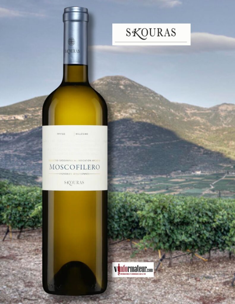 Domaine Skouras, Moschofilero, Grèce, Péloponnèse, Arcadia IGT, vin blanc, 2024 bouteille