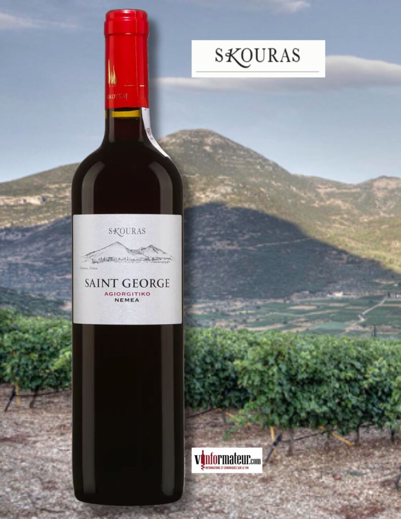 Domaine Skouras, St-George, Grèce, Péloponnèse, Néméa, vin rouge, 2022 bouteille
