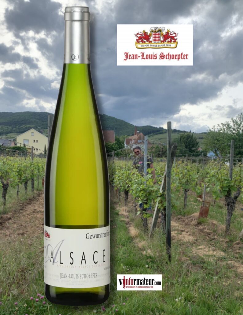 Gewurztraminer, Jean-Louis Schoepfer, France, Alsace, vin blanc, 2022 bouteille
