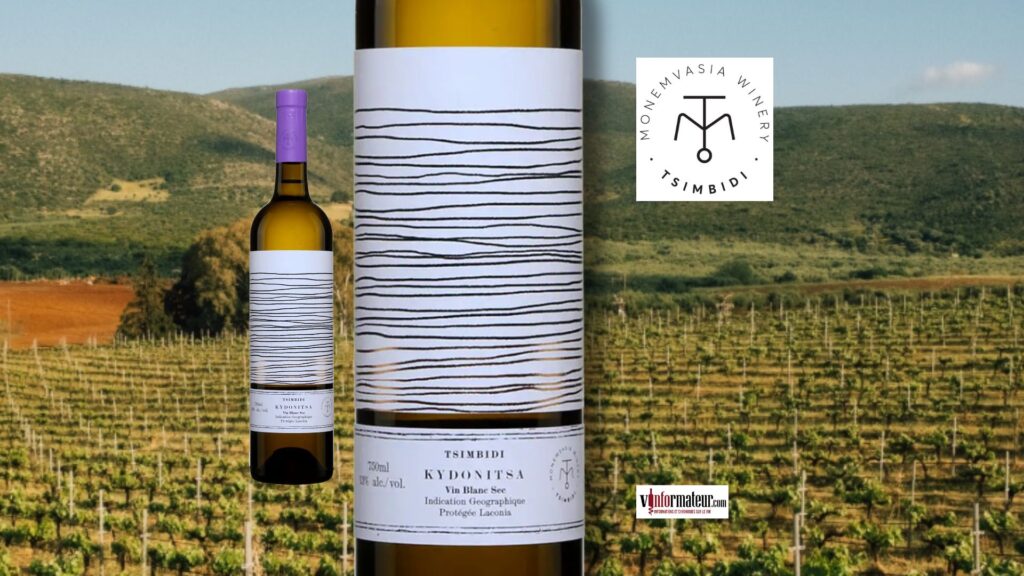 Kydonitsa 2023 SAQ vin blanc Grèce Péloponnèse IGP Laconia Monemvasia Winery