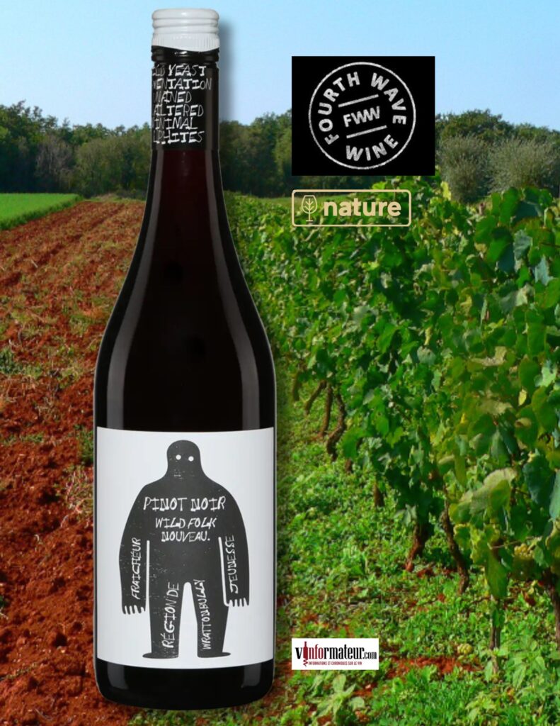 Wild Folk, Pinot Noir Nouveau, Fourth Wave Wine, Australie-Méridionale, vin rouge nature, 2024