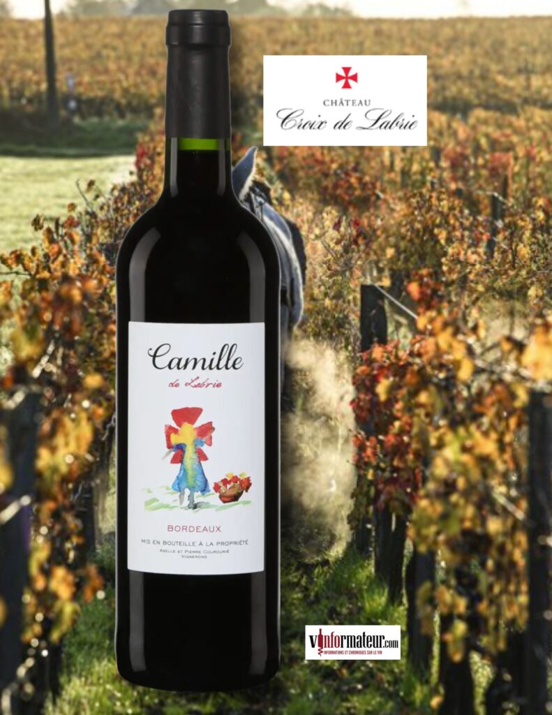 Camille de Labrie, France, Bordeaux, Château Croix de Labrie, vin rouge, 2022 bouteille