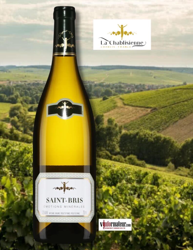 La Chablisienne, Saint-Bris, Émotions Minérales, Chablis et Grand Auxerrois, vin blanc, 2023 bouteille