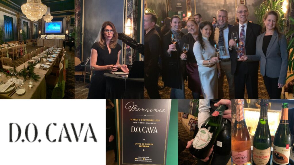 Masterclass Cava Guarda Superior: Club St-Denis, Michelle Bouffard (animatrice), collègues journalistes et chroniqueurs. Demandre Communications