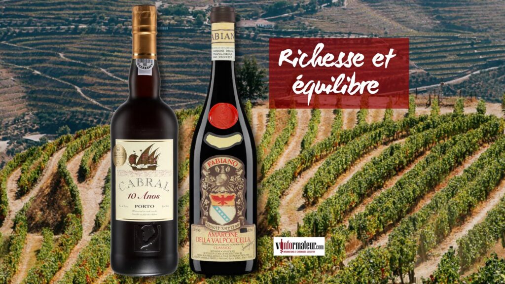 Amarone et Tawny : la richesse en équilibre