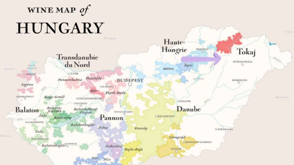 Carte viticole Hongrie