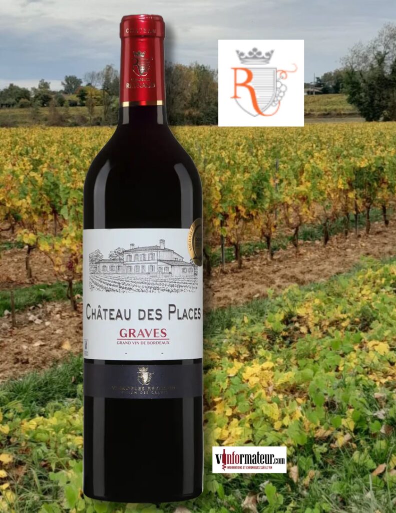 Château des Places, Bordeaux, Graves AOC, Vignobles Reynaud, 2022 bouteille