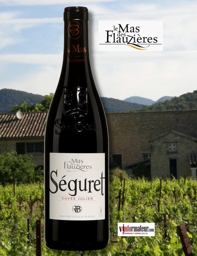 Le Mas des Flauzières, Cuvée Julien, France, Côtes du Rhône Villages, Séguret (nom de commune), 2022 bouteille
