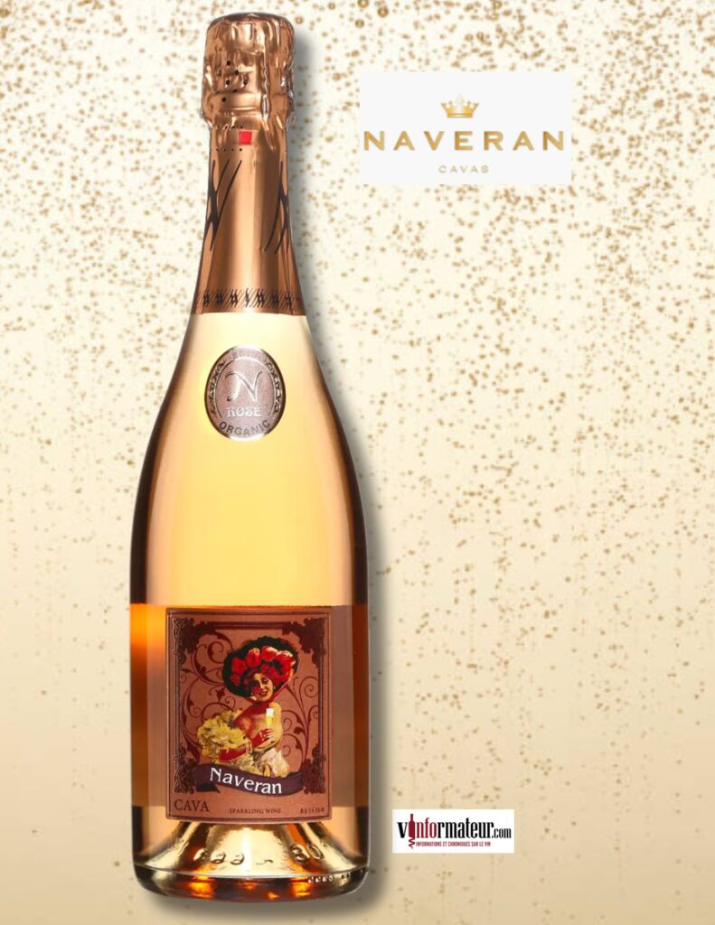 Cavas Naveran, Cava Brut Vintage Rosé bio, Cava Guarda Superior Reserva, 2022 bouteille