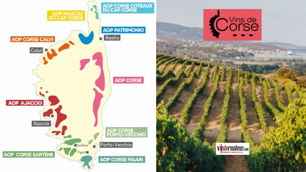 Carte viticole Corse