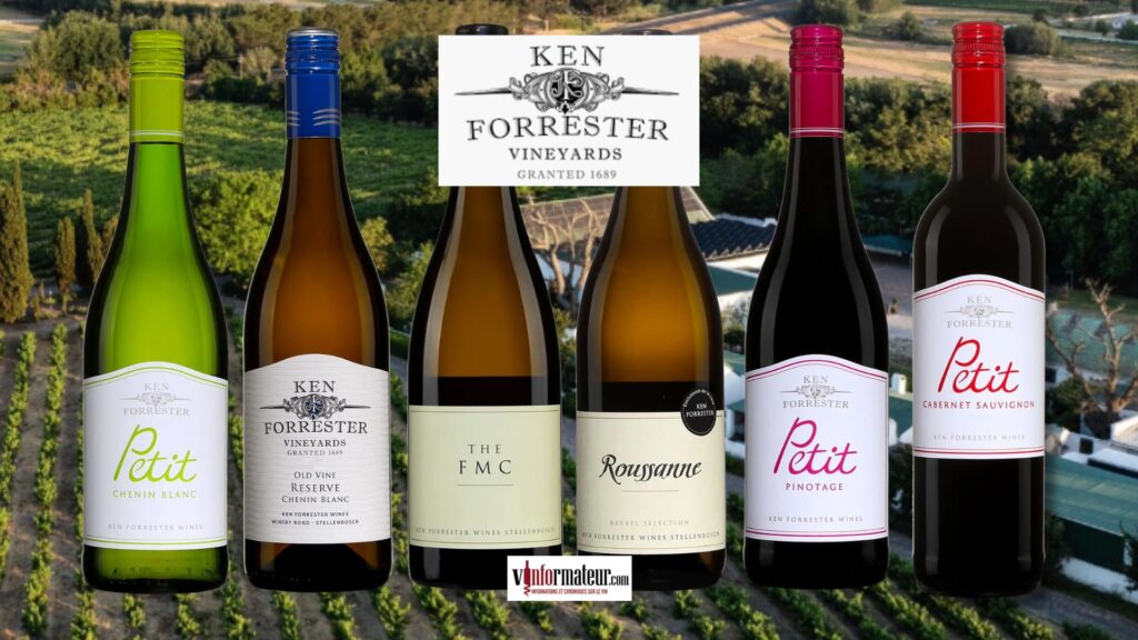 Dégustation de 6 vins de Ken Forrester Vineyards bouteilles