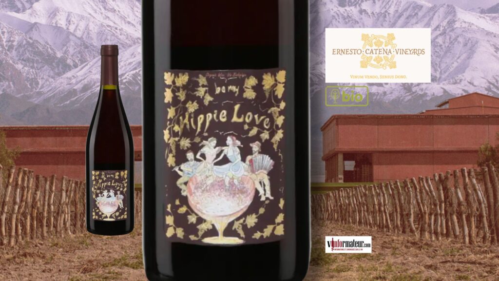 Hippie Love, Tinto, Ernesto Catena Vineyards, Argentine, Mendoza, La Consulta, vin rouge bio, 2022 bouteille
