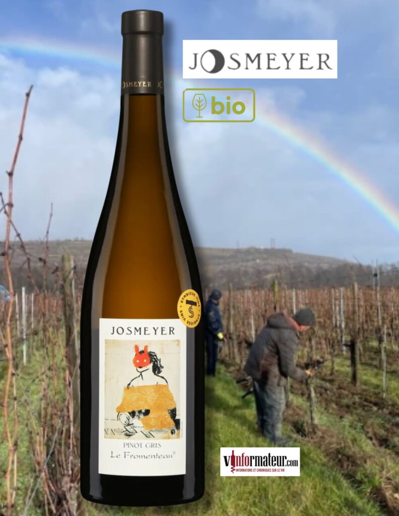 Pinot Gris, Josmeyer, Le Fromenteau, France, Alsace, vin blanc bio, 2020 bouteille