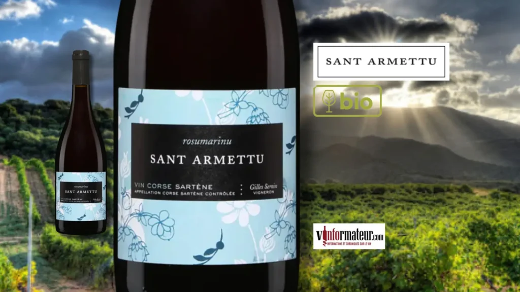 Rosumarinu 2024 de Sant Armettu : un rouge bio de Corse d’une gourmandise éclatante