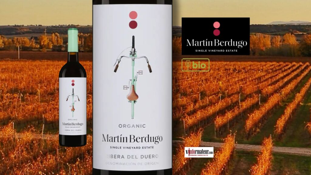 Martín Berdugo Tempranillo 2023 : un Ribera del Duero bio d’une fraîcheur et d’une sapidité étonnantes.