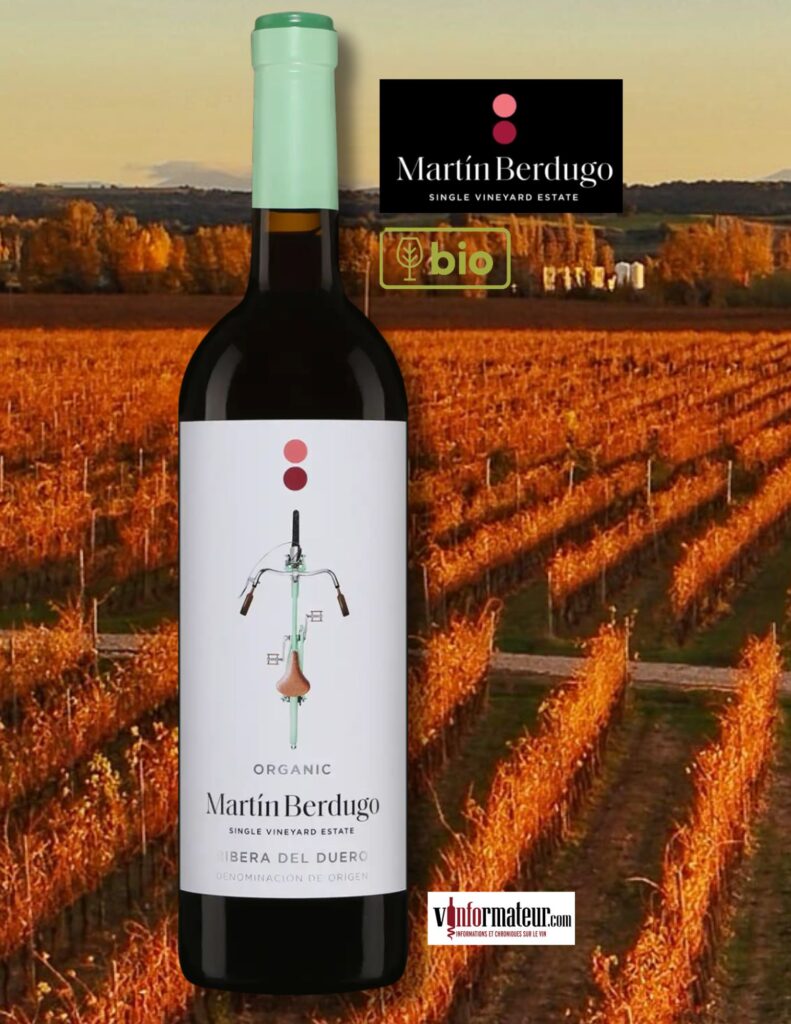 Martin Berdugo, Tempranillo, Espagne, Ribera del Duero, vin rouge bio, 2023 bouteille