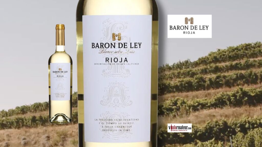 Baron de Ley Blanco sobre Lías 2023, un blanc de Rioja tendu et goûteux.