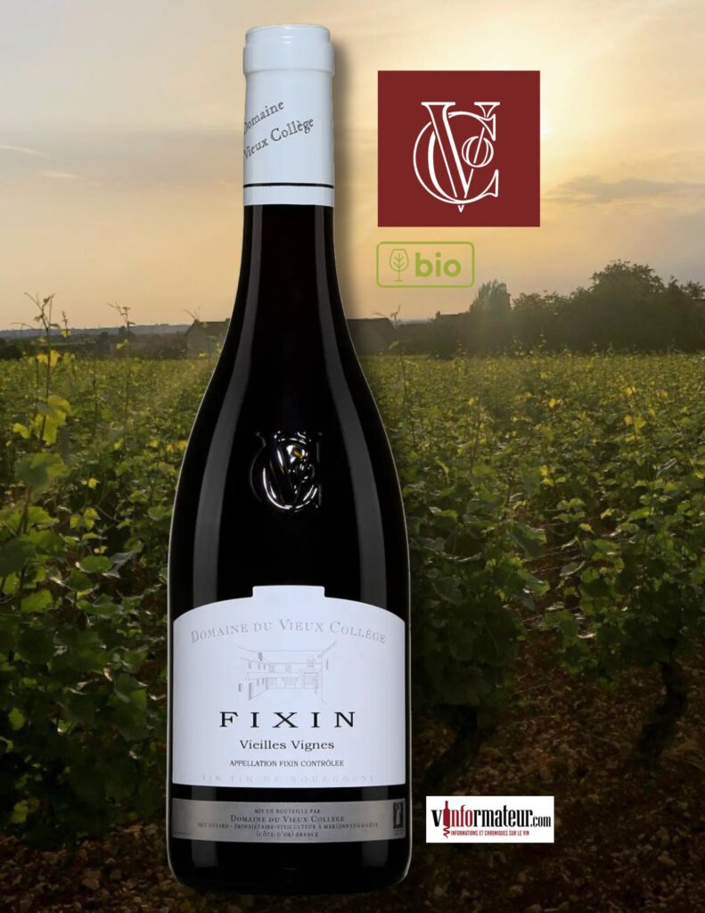 Domaine du Vieux Collège, Pinot Noir, appellation Fixin, Bourgogne, 2023