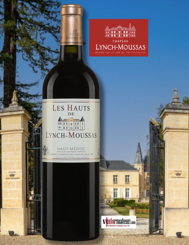 Les Hauts de Lynch-Moussas, Bordeaux, Haut-Médoc, Château Lynch-Moussas, vin rouge, 2018