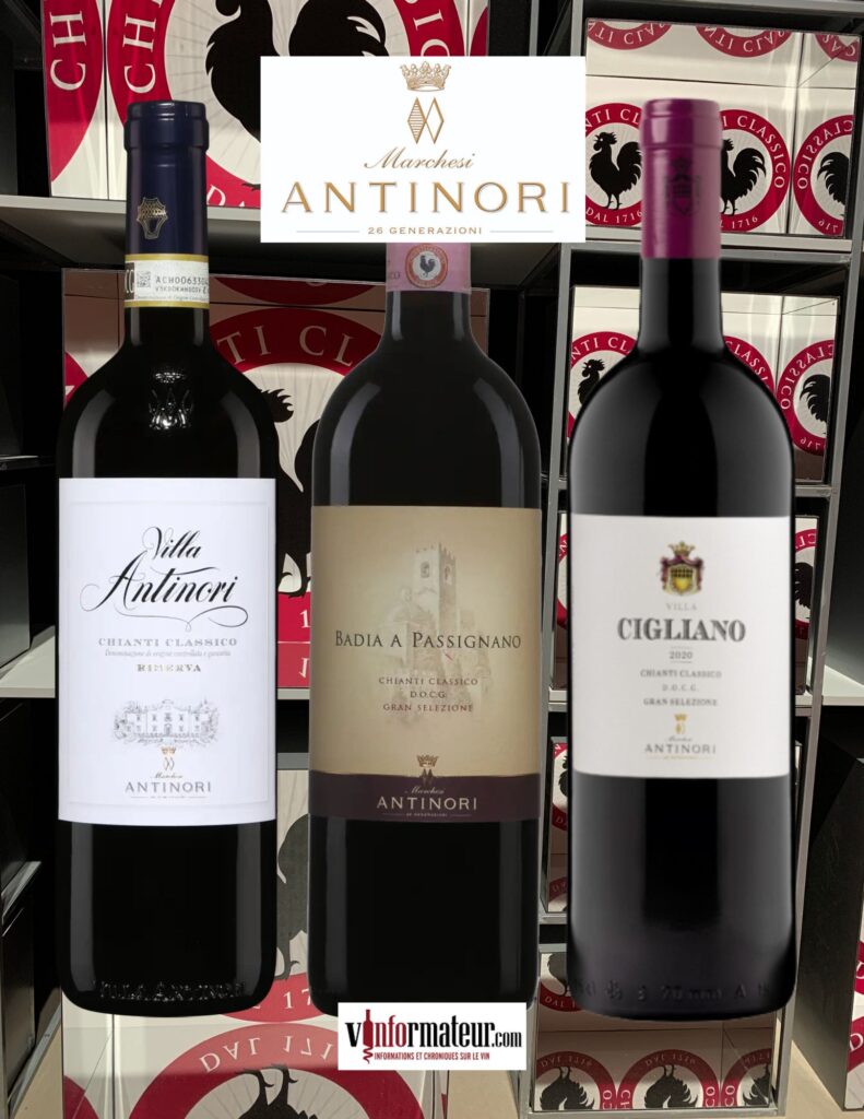 Vins Antinori bouteilles