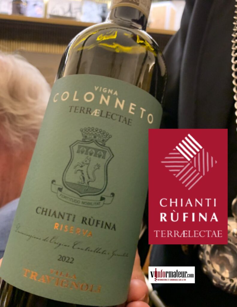 Villa Travignoli, Vigna Colonneto, Terraelectae, Chianti Rufina Riserva, 2022 bouteille