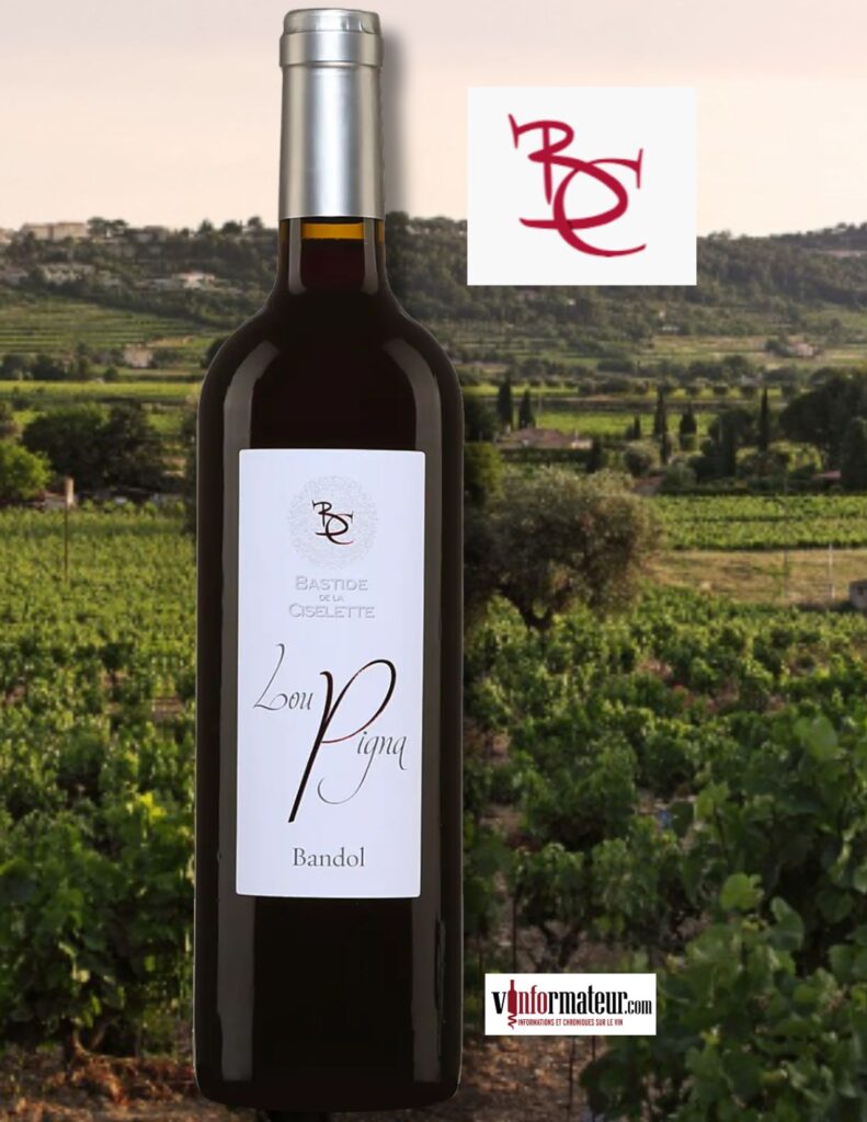 Lou Pigna, Bastide de la Ciselette, France, Provence, Bandol, vin rouge, 2022