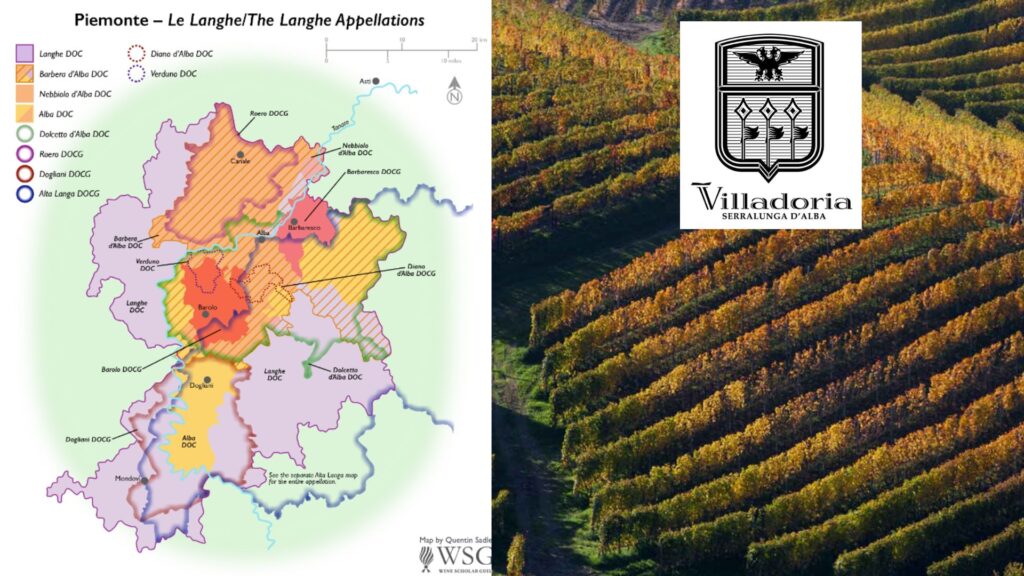 Carte viticole Langhe