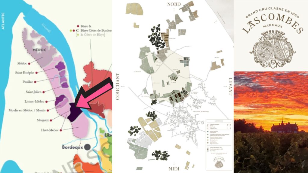 Carte viticole Margaux