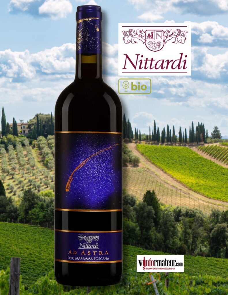 Nittardi, Ad Astra, Maremma Toscana, vin rouge bio, 2023 bouteille