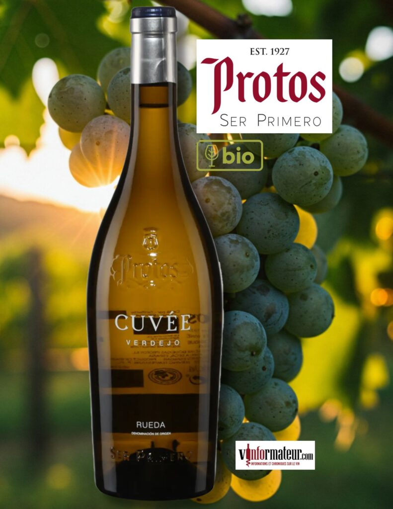 Bodegas Protos, Verdejo, Espagne, Rueda, vin blanc bio, 2024 bouteille