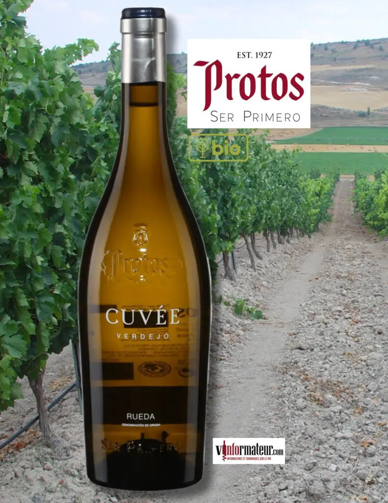 Protos, Verdejo, Cuvée, Espagne, Rueda DO, vin blanc bio, 2024 bouteille