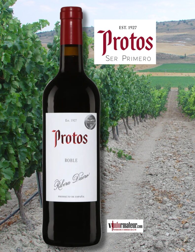 Protos, Roble, Espagne, Ribera del Duero DO, vin rouge, 2023 bouteille