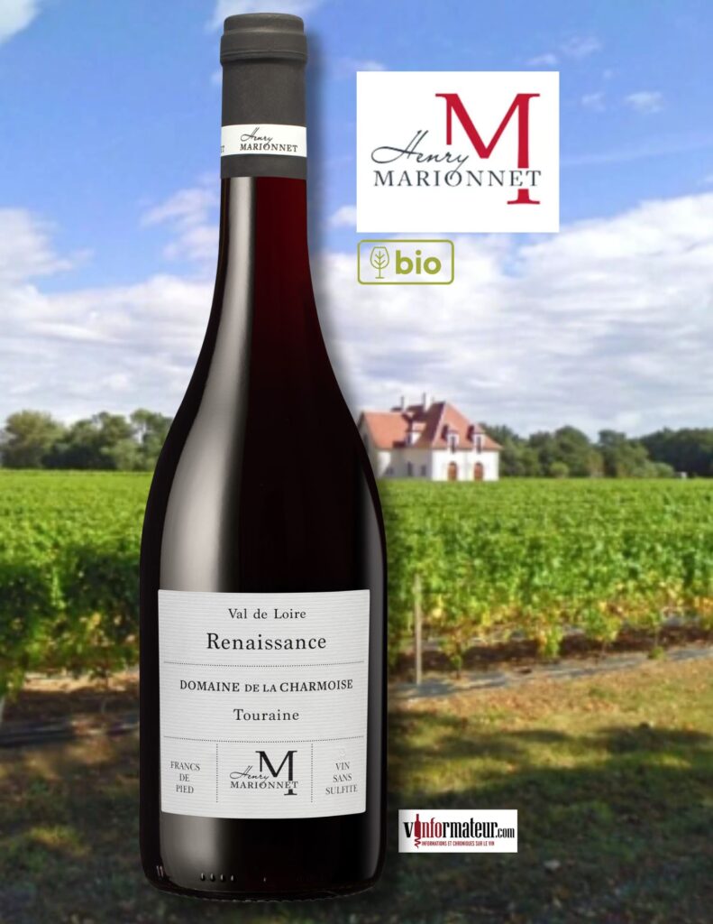 Henry Marionnet, Domaine de la Charmoise, Renaissance, vin rouge bio, 2023 bouteille