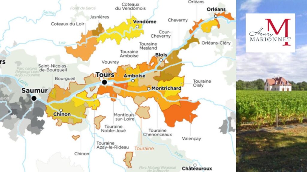 Carte viticole Touraine