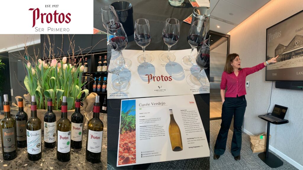 Dégustation vins Bodegas Protos: Luida De Paz Export Manager, agence Fréchette