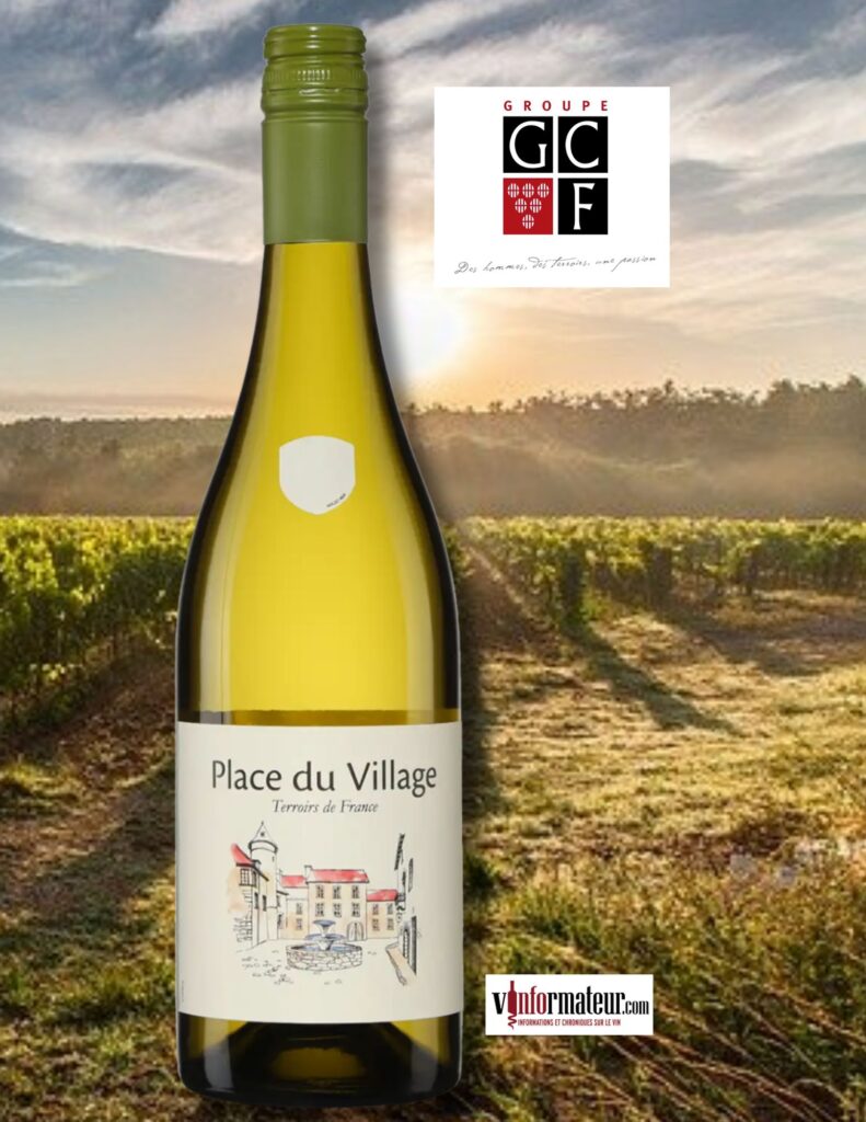 Place du Village, Terroirs de France, vin de France, vin blanc, 2024 bouteille