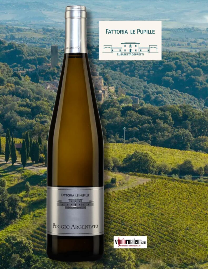 Fattoria Le Pupille, Elisabetta Geppetti, Poggio Argentato, Toscana Bianco IGT, vin blanc, 2024 bouteille