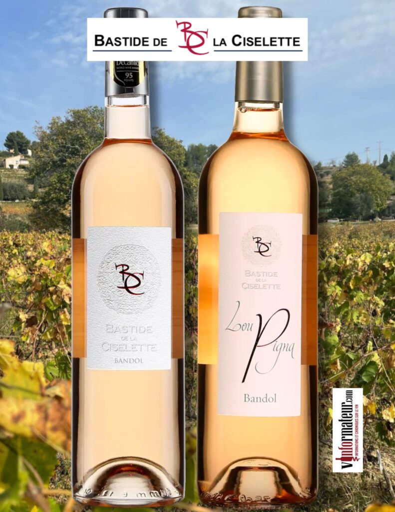 Deux vins de Bastide de la Ciselette millésime 2025 bouteilles