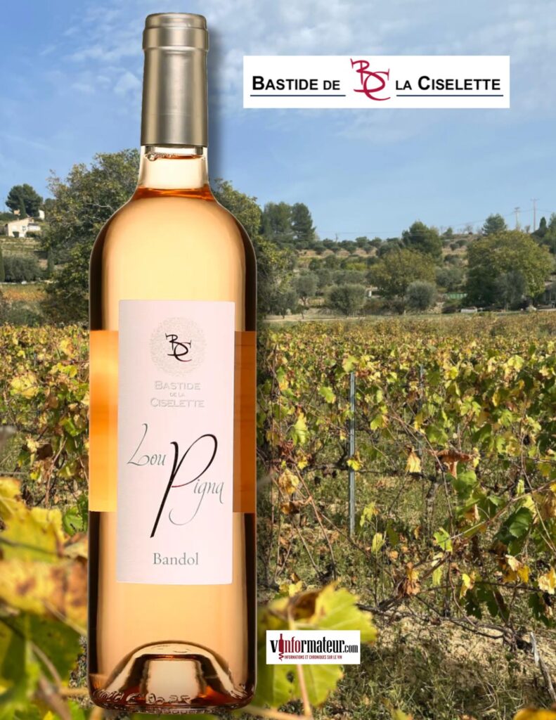 Lou Pigna, Rosé de Bandol, Bastide de la Ciselette, France, Bandol AOC, 2025 bouteille