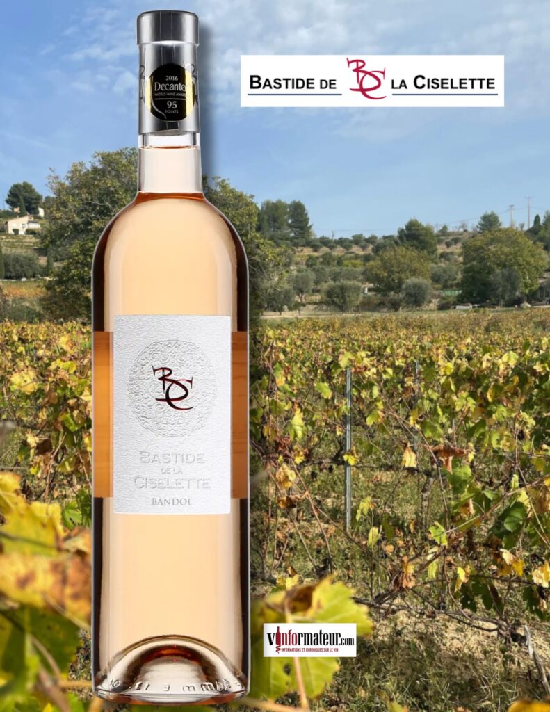 Bastide de la Ciselette, Provence, Bandol, vin rosé, 2025 bouteille