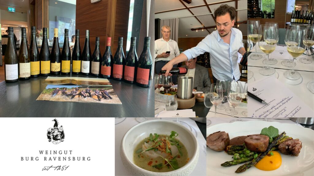 Dégustation des vins de Weingut Burg Ravensburg: Patrick Jacklin propriétaire et winemaker