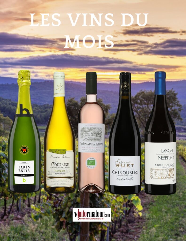Vins du mois - juillet bouteilles