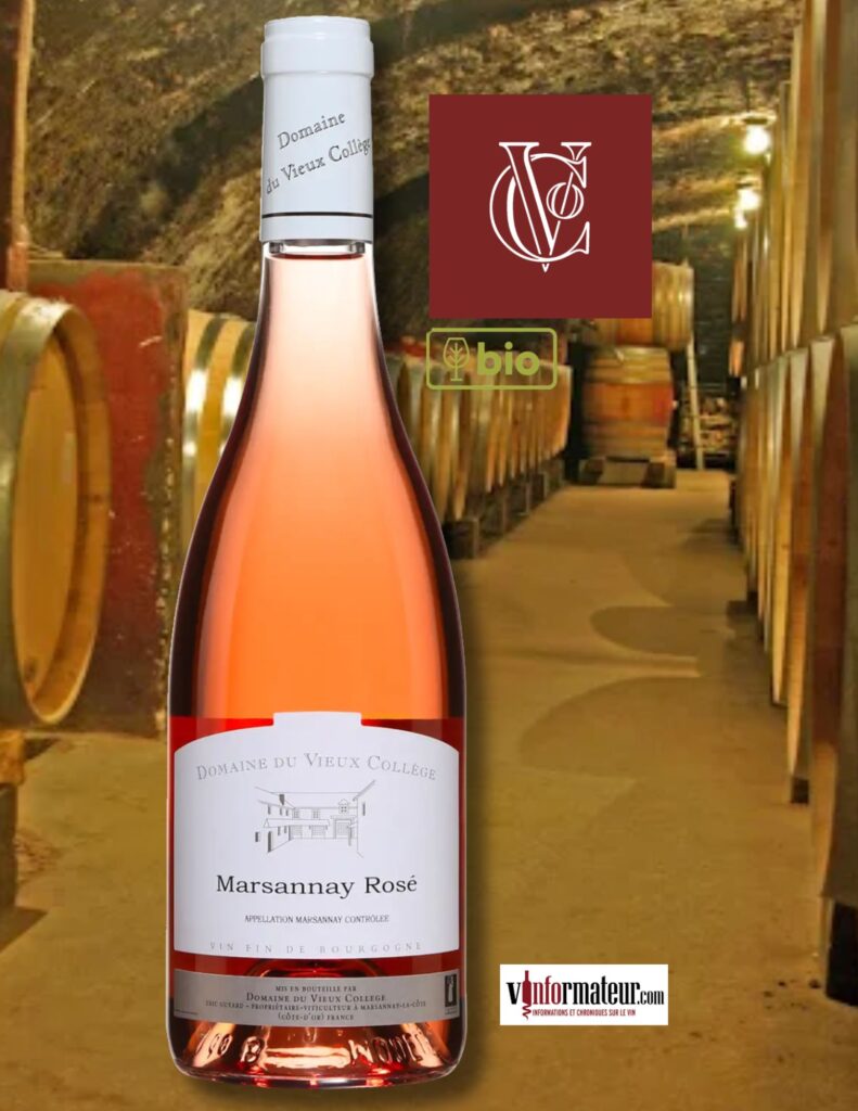 Marsannay rosé, Bourgogne, Côte de Nuits, vin rosé bio, 2025 bouteille
