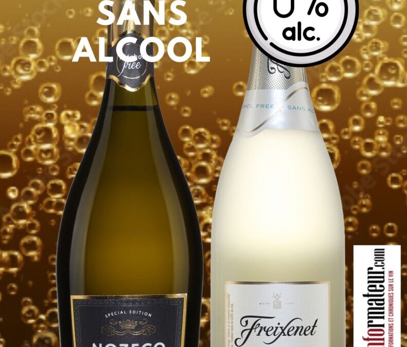 Deux vins mousseux sans alcool autour de 10$ pour faire la fête!